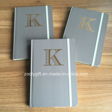 Personalizar el sellado de oro Logo A5 Hard Cover Cuadernos